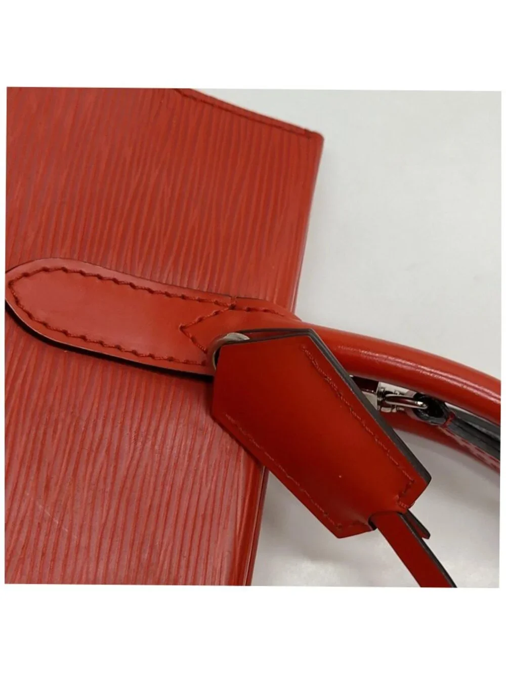 Authentic Louis Vuitton Marly BB Red Epi Leather Shoulder Bag